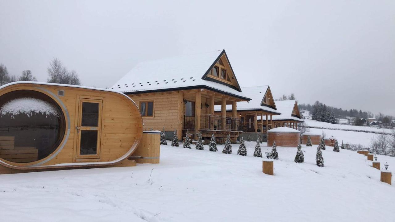 Domki Gorce Klikuszowa Sauna Jacuzzi Extérieur photo