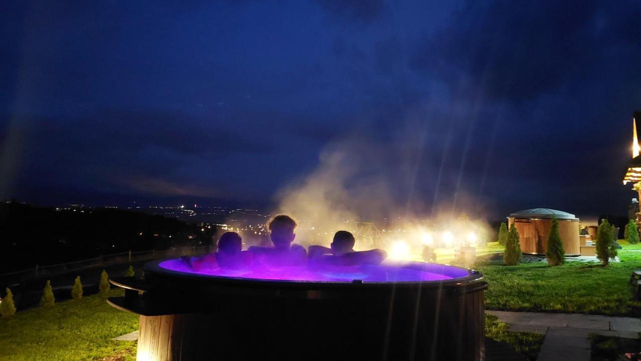 Domki Gorce Klikuszowa Sauna Jacuzzi Extérieur photo