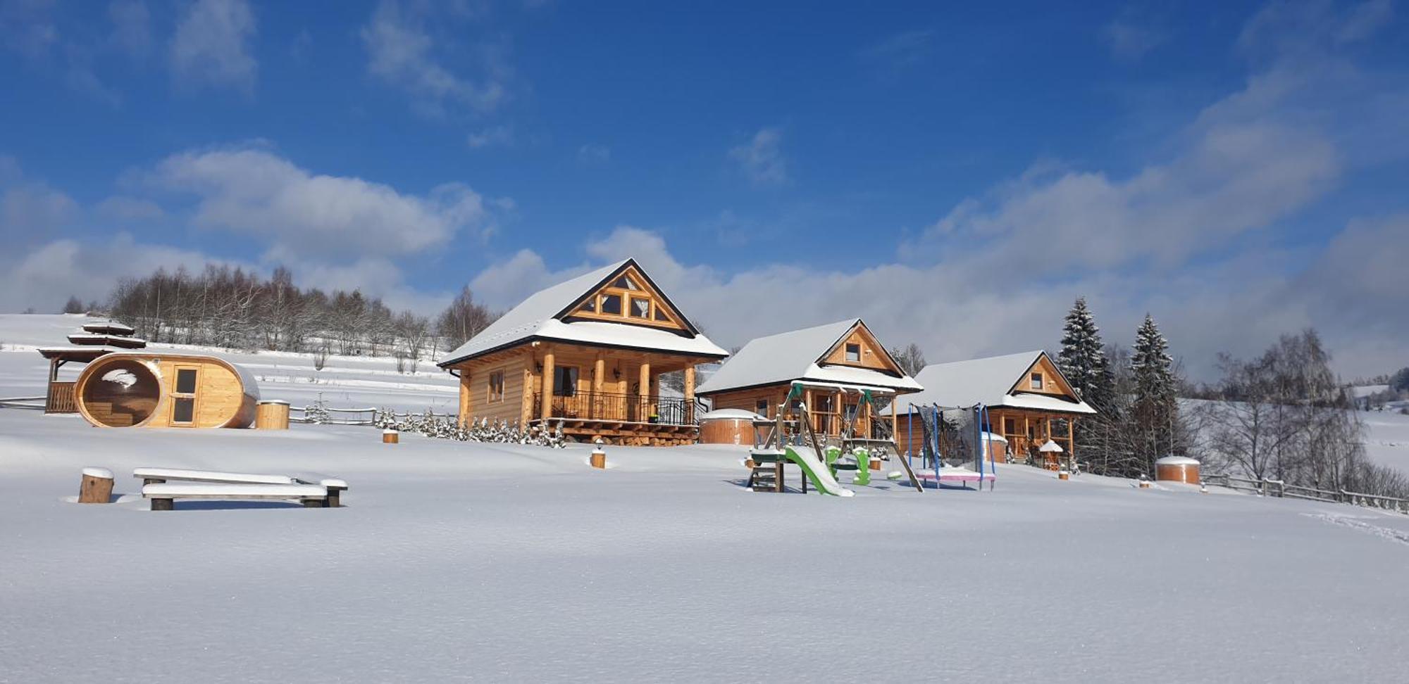 Domki Gorce Klikuszowa Sauna Jacuzzi Extérieur photo