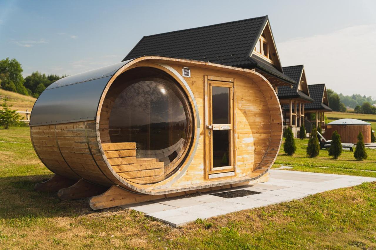 Domki Gorce Klikuszowa Sauna Jacuzzi Extérieur photo