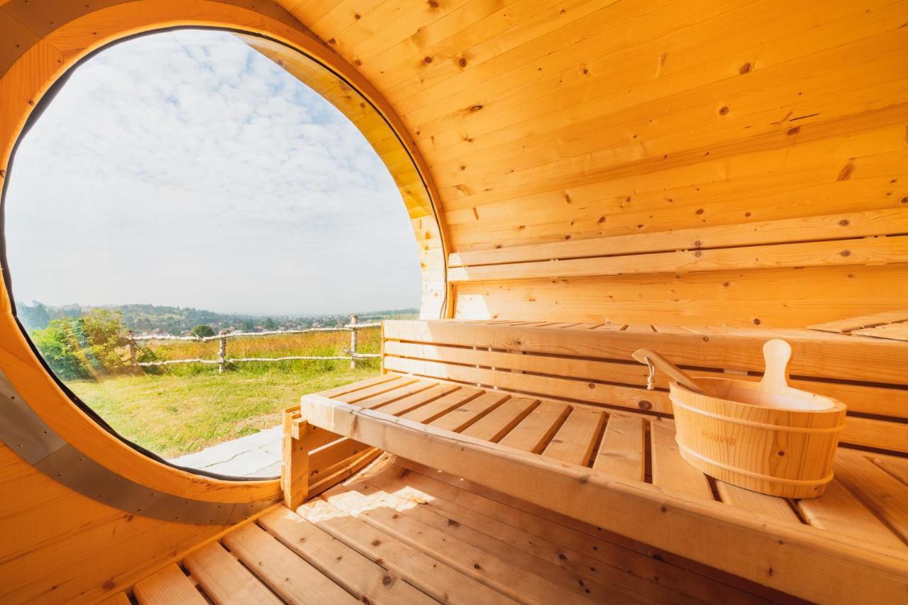 Domki Gorce Klikuszowa Sauna Jacuzzi Extérieur photo